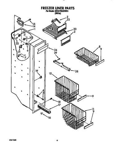 Freezer liner