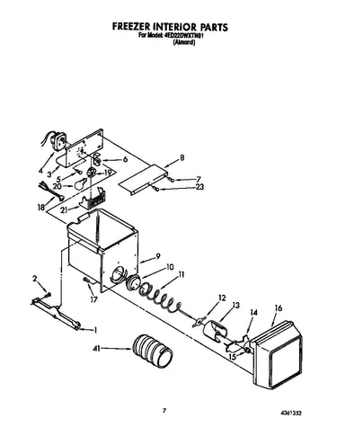 Freezer interior