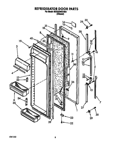 Refrigerator door