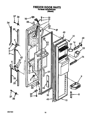Freezer door
