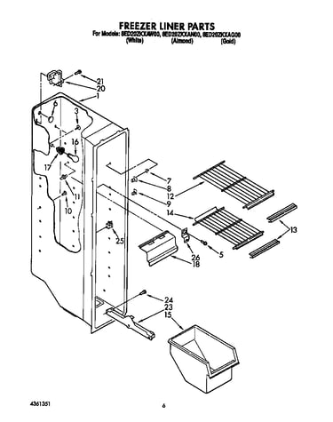 Freezer liner
