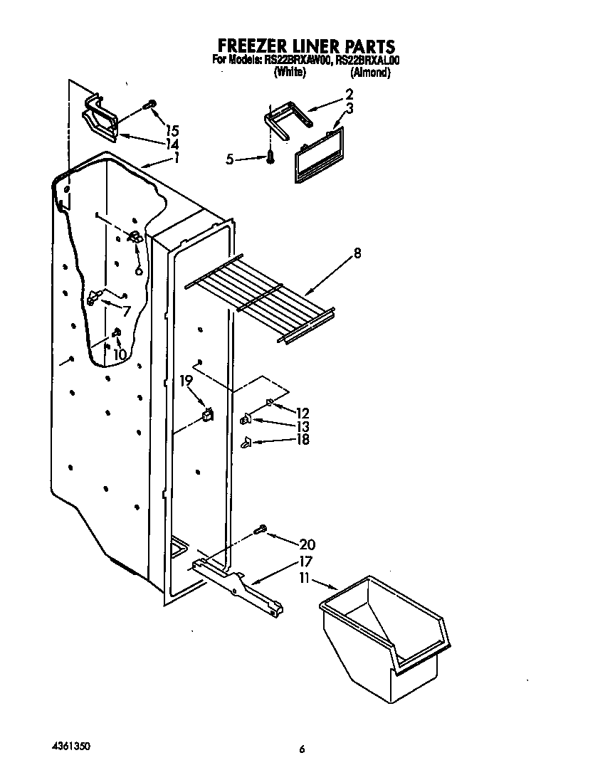 Freezer liner