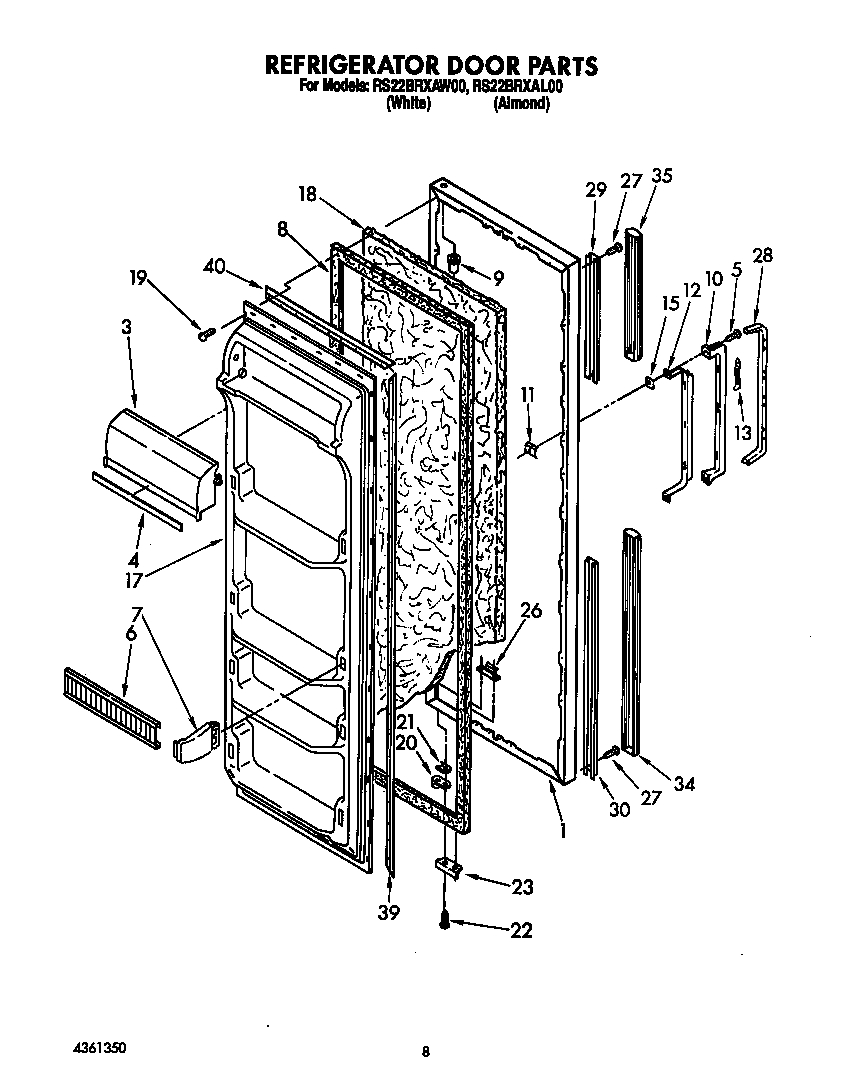 Refrigerator door
