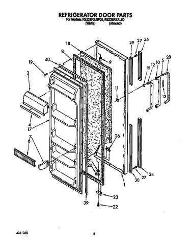 Refrigerator door