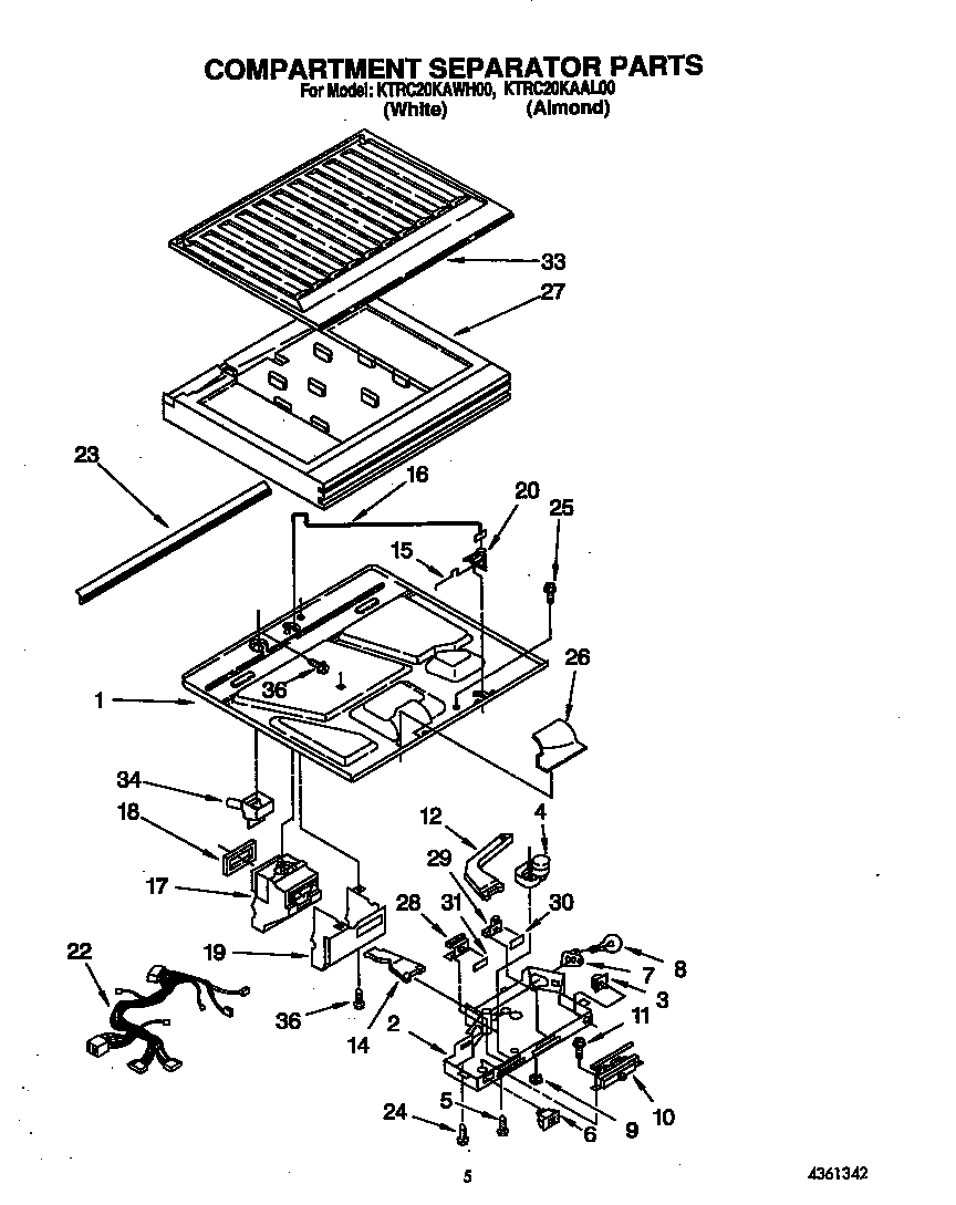 Compartment separator