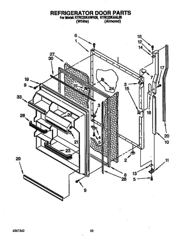 Refrigerator door