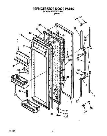 Refrigerator door