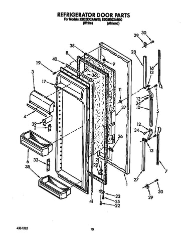 Refrigerator door