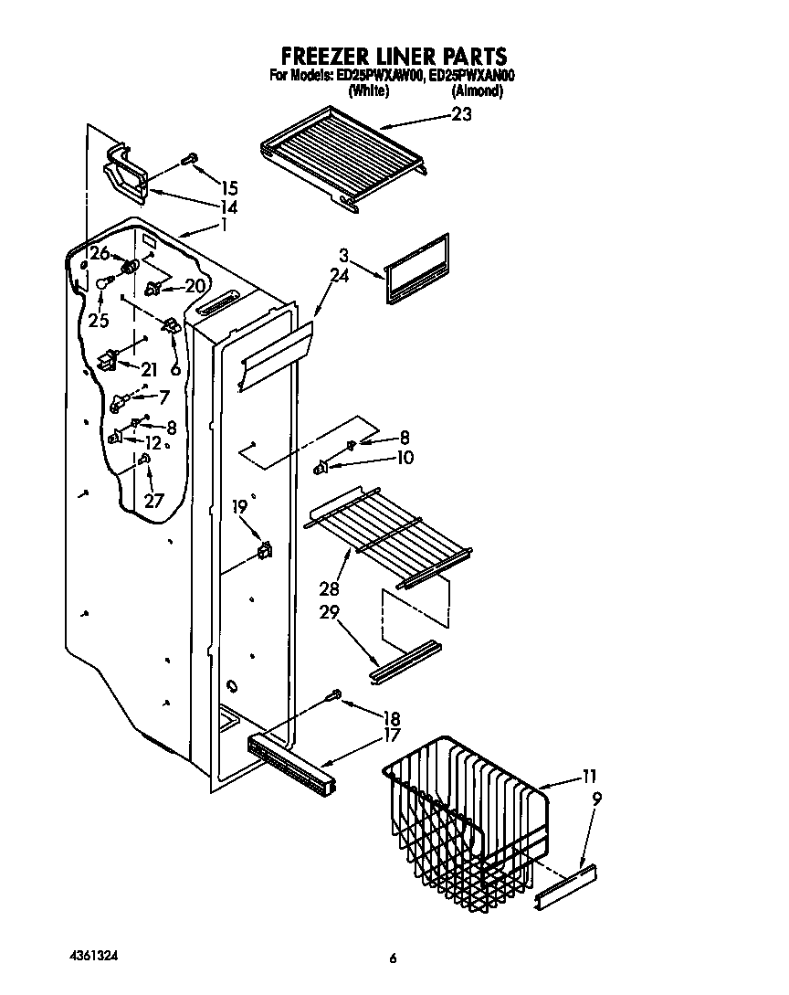 Freezer liner