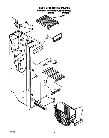 Freezer liner