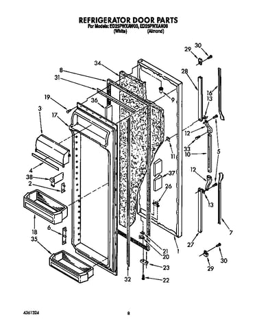 Refrigerator door