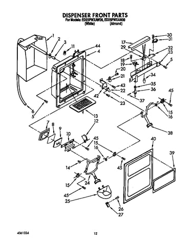Dispenser front