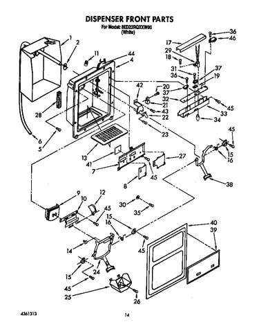 Dispenser front