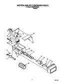 Motor and ice container