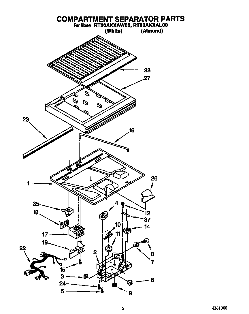 Compartment separator