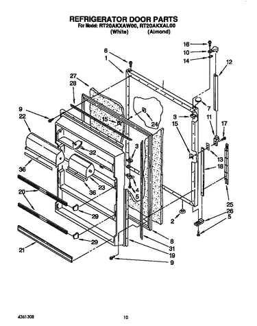Refrigerator door