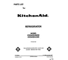 KitchenAid KSSS42DAW00 front cover diagram
