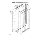 KitchenAid KSSS42DAX00 cabinet trims and breaker trim diagram
