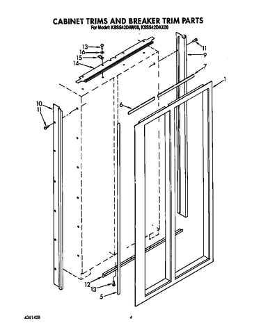 Cabinet trims and breaker trim