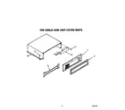 KitchenAid KSSS42DAX00 top grille and unit cover diagram