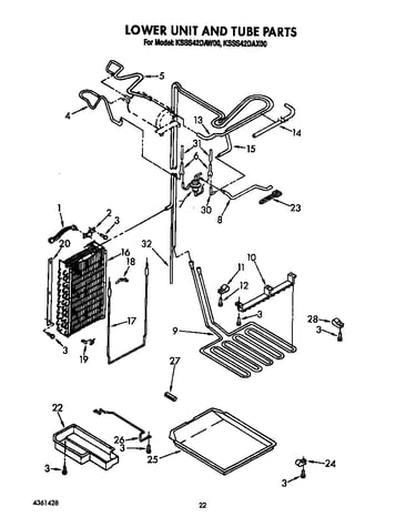 Lower unit and tube