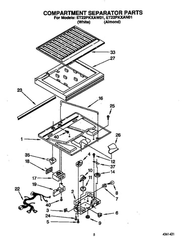 Compartment separator