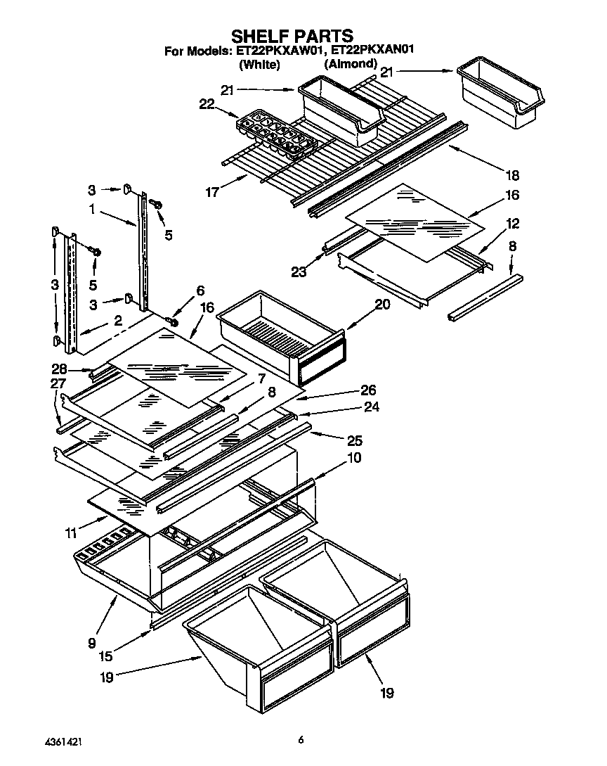 Shelf parts