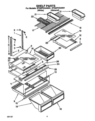 Shelf parts