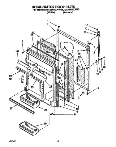 Refrigerator door