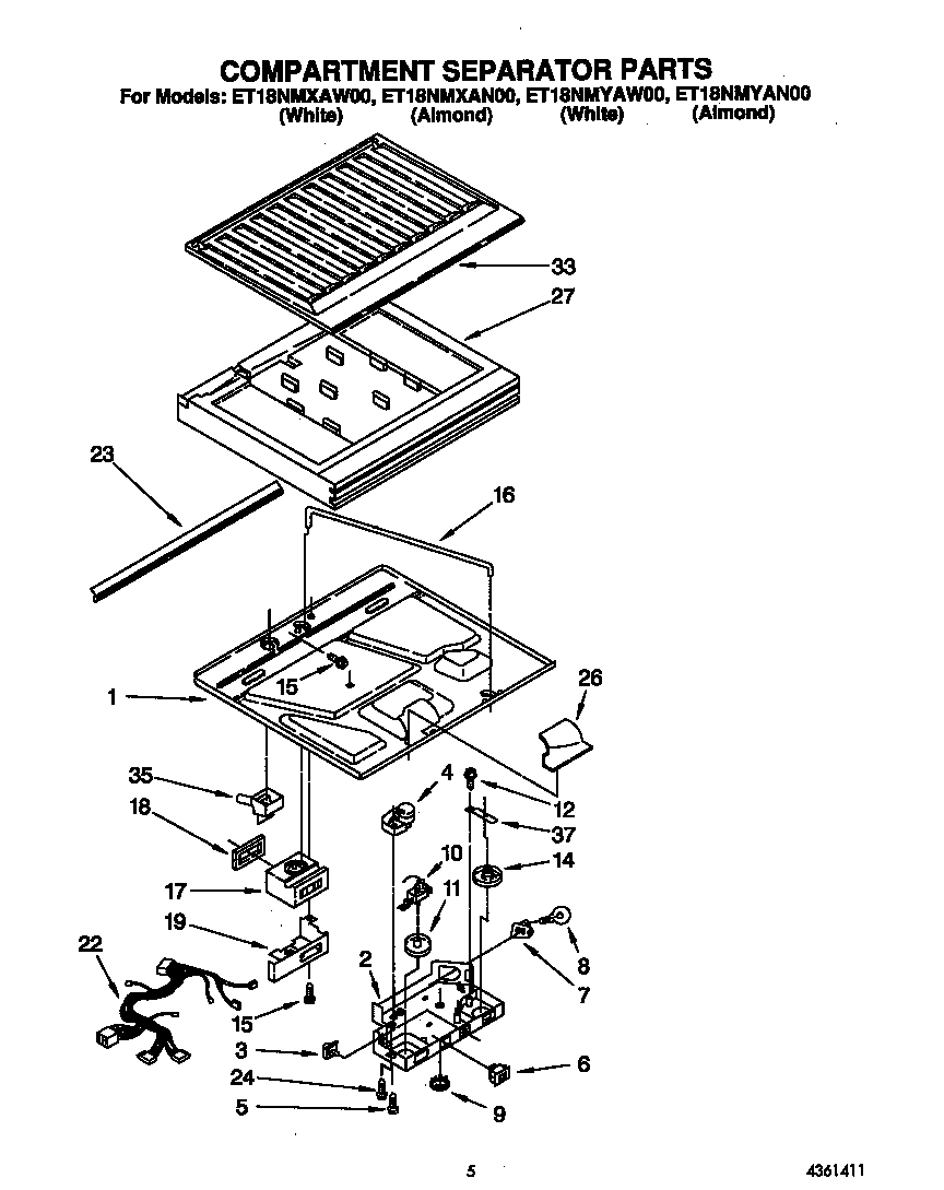 Compartment separator