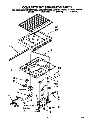 Compartment separator