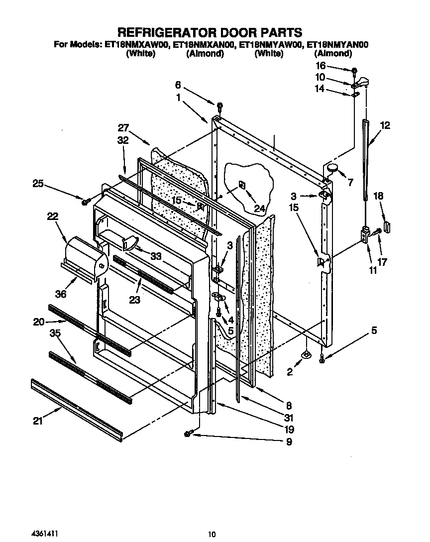 Refrigerator door