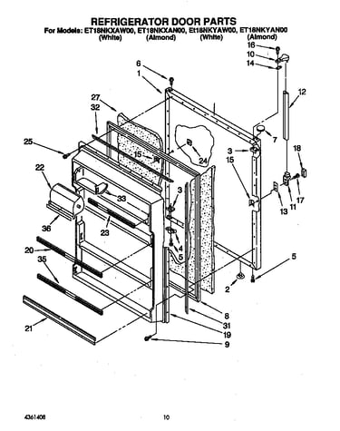 Refrigerator door