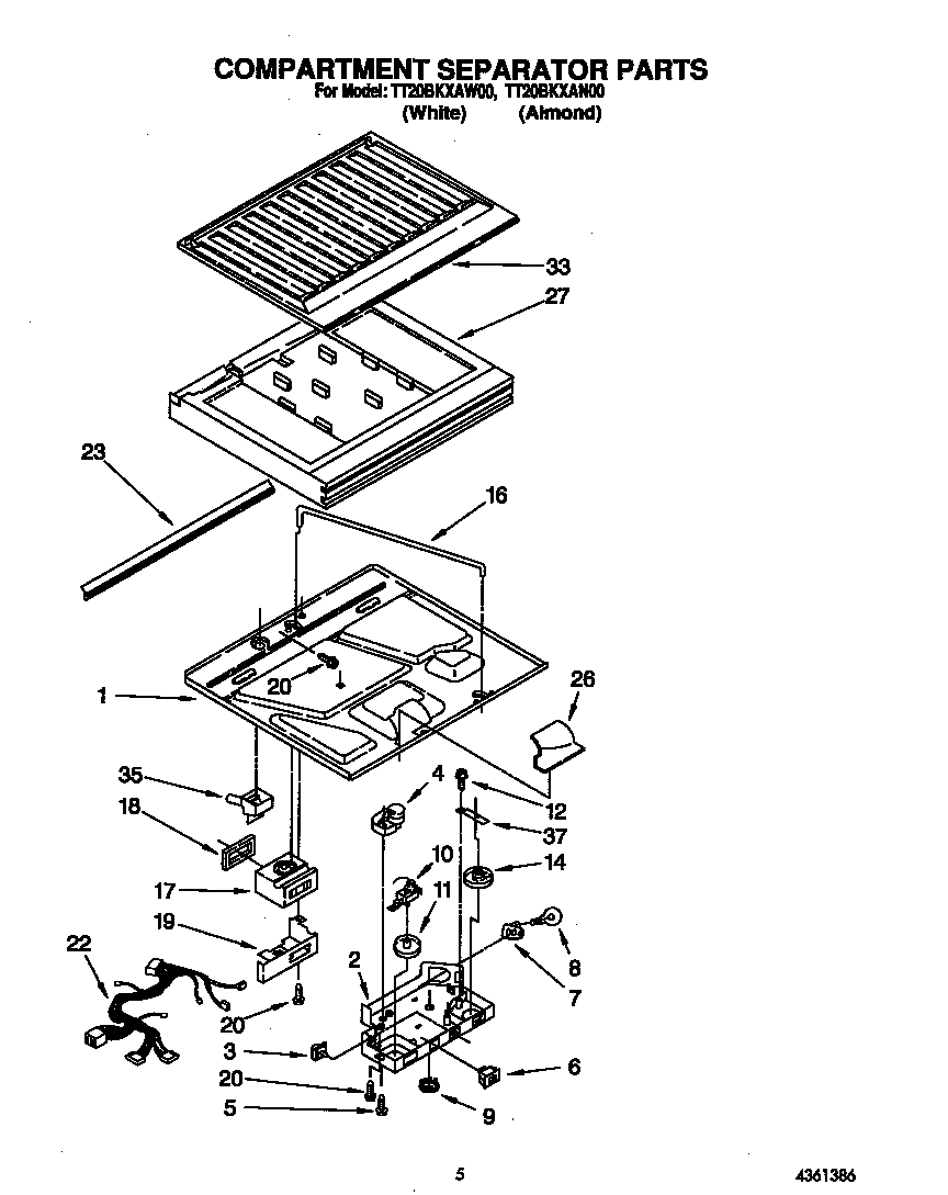Compartment separator