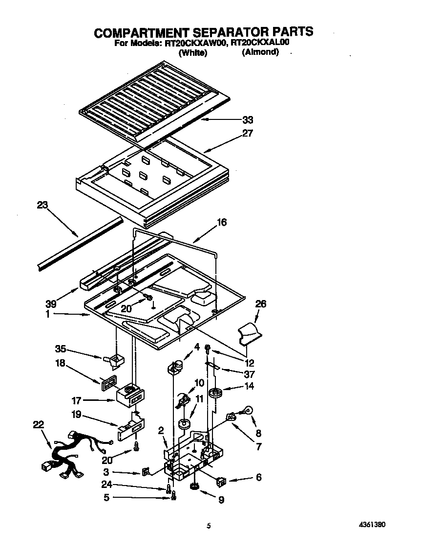 Compartment separator