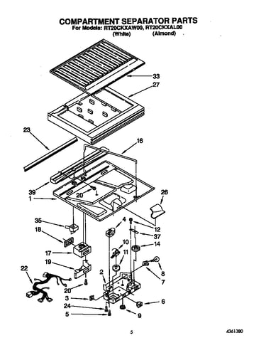 Compartment separator