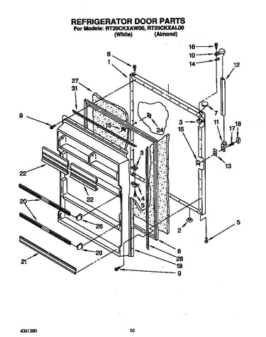 Refrigerator door