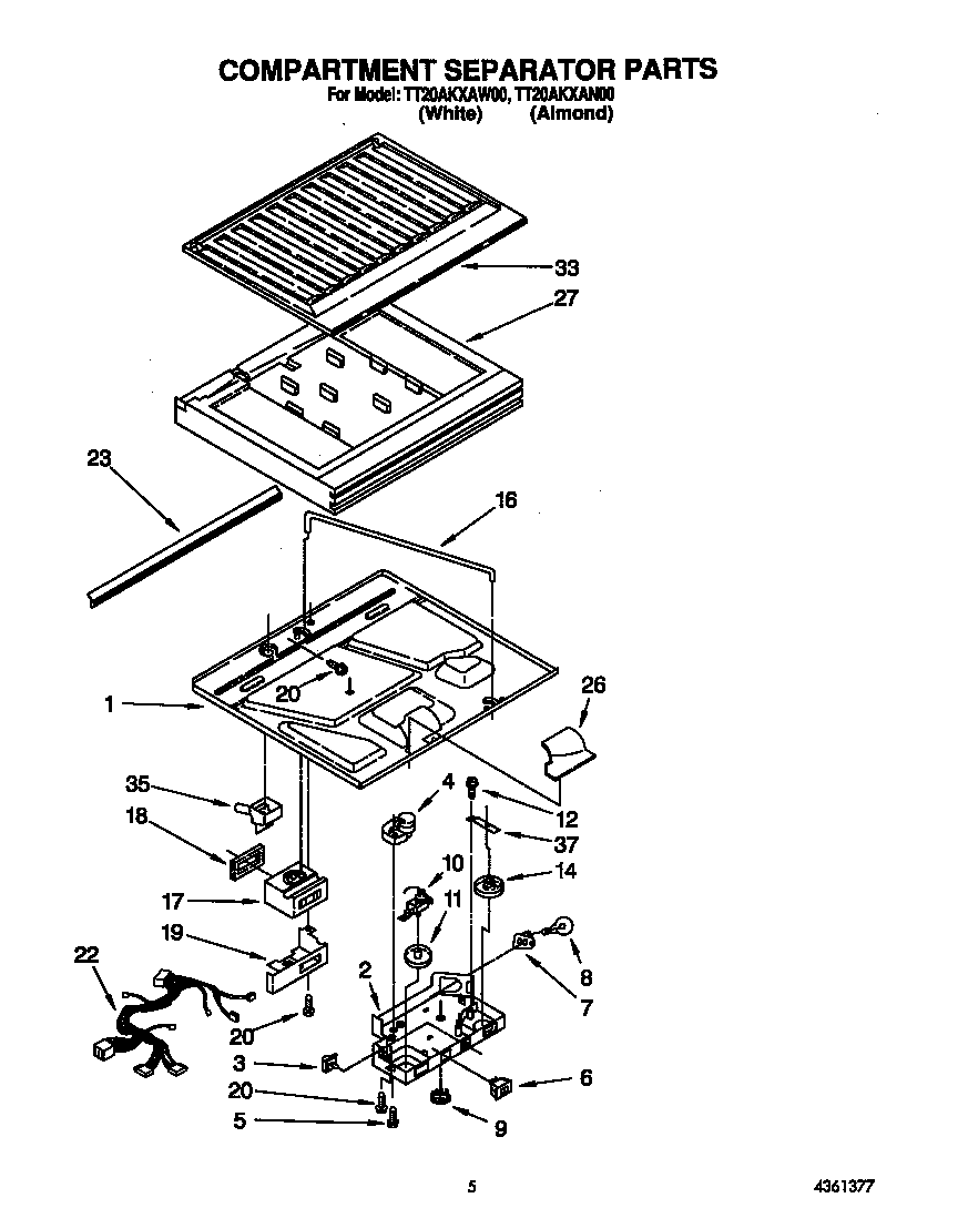 Compartment separator