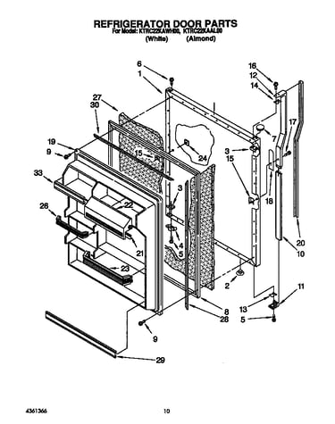 Refrigerator door