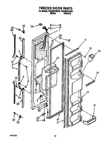 Freezer door