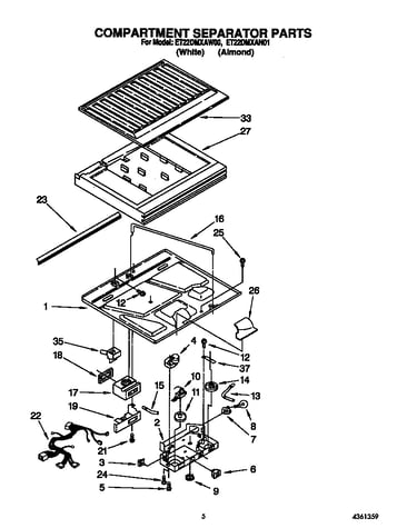 Compartment separator