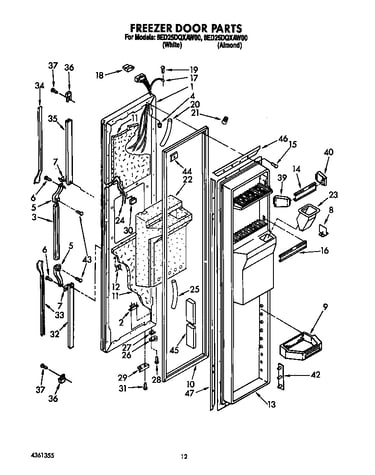 Freezer door