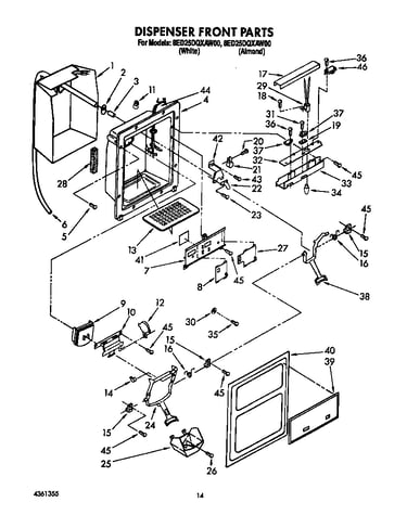 Dispenser front