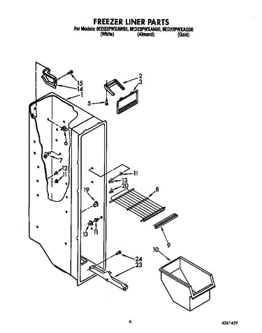 Freezer liner