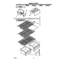 Roper RT14DMXAW00 shelf diagram