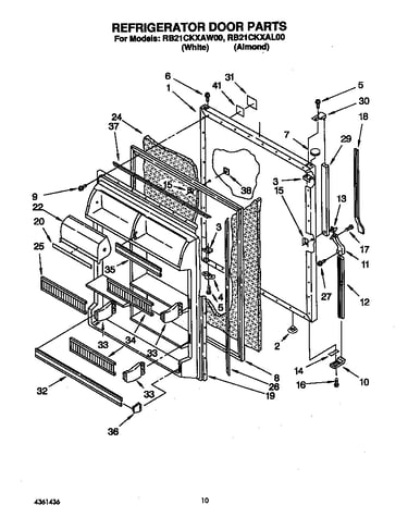 Refrigerator door
