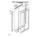 KitchenAid KSSS48DAW00 cabinet trims and breaker trim diagram