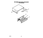 KitchenAid KSSS48DAW00 top grille and unit cover diagram