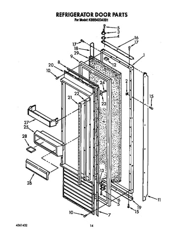 Refrigerator door