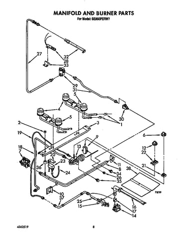 Manifold and burner